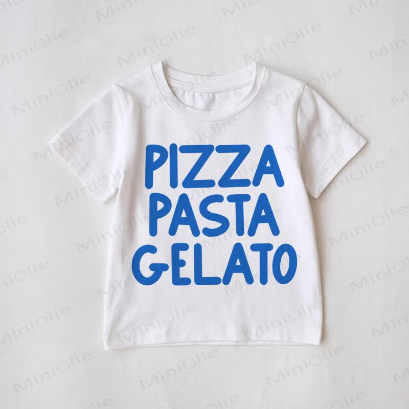 PIZZA PASTA GELATO Family Matching T-Shirt