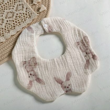 Cotton Muslin Skin-friendly Absorbent Bib 1 Piece