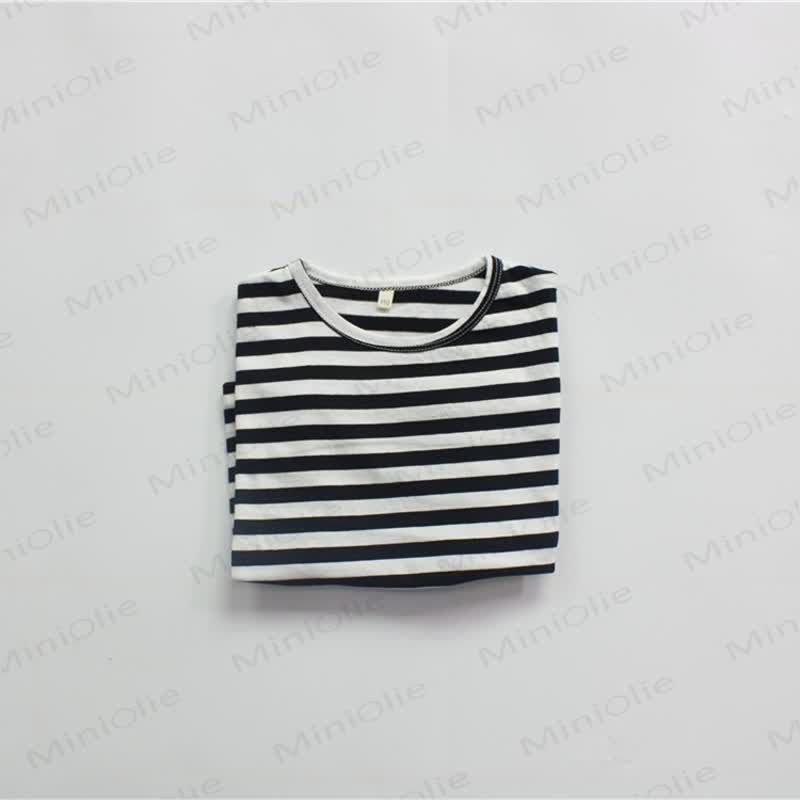 Kid Loose Striped Half-sleeved T-Shirt
