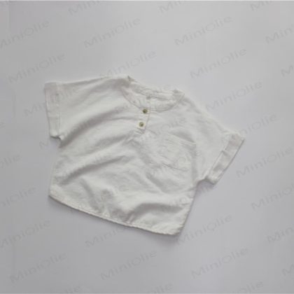 Kid Solid Color Loose T-Shirt