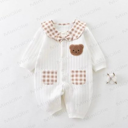 Baby Newborn Bear Cotton Romper
