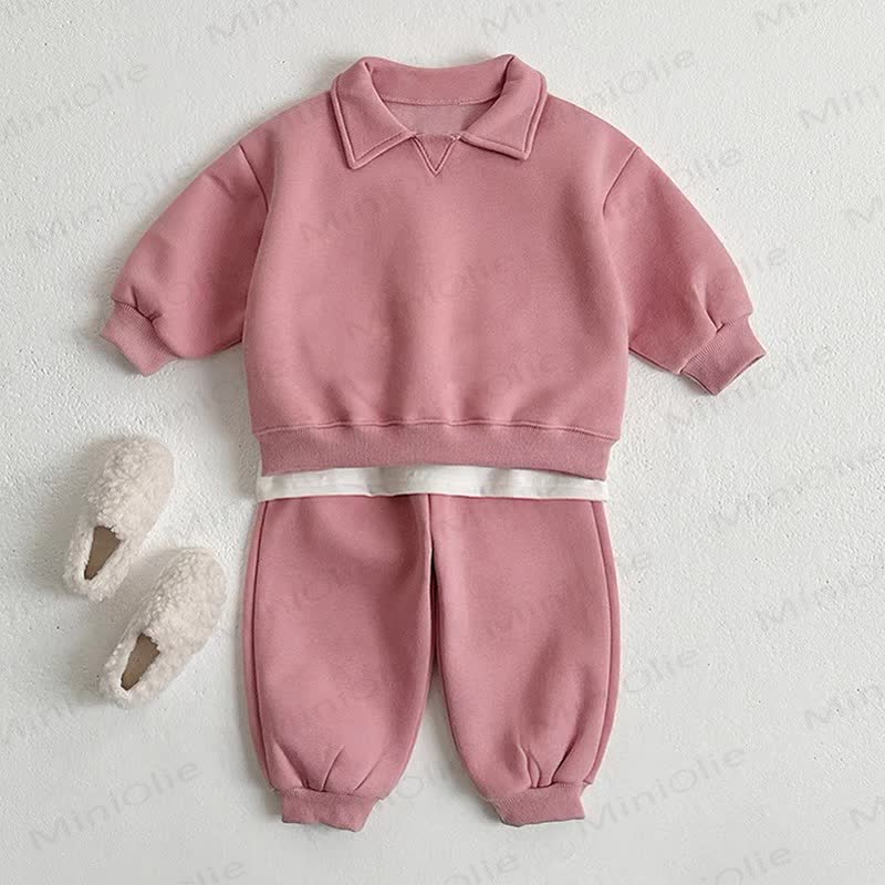 Baby Toddler Solid Color 2-piece Set