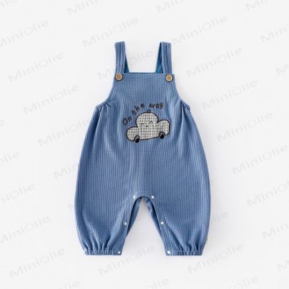 ON THE WAY Baby Happy Face Car Overalls