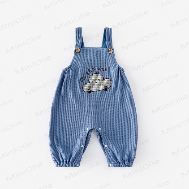 ON THE WAY Baby Happy Face Car Overalls